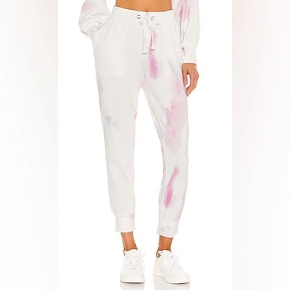 NWOT PAIGE Annette Jogger Pants Fuchsia Multi Casual Women’s Medium - Picture 1 of 11